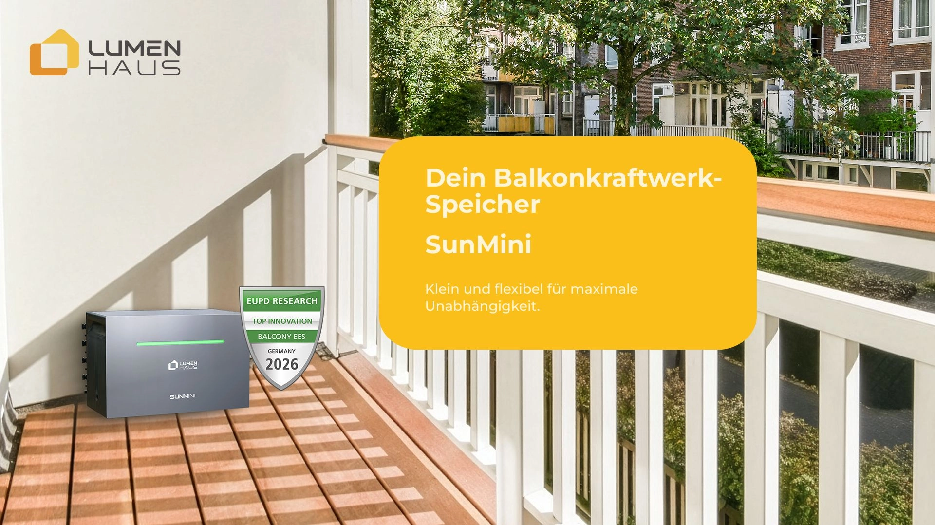 LumenHaus SunMini Balkonkraftwerk-Speicher für deutsche Haushalte.webp