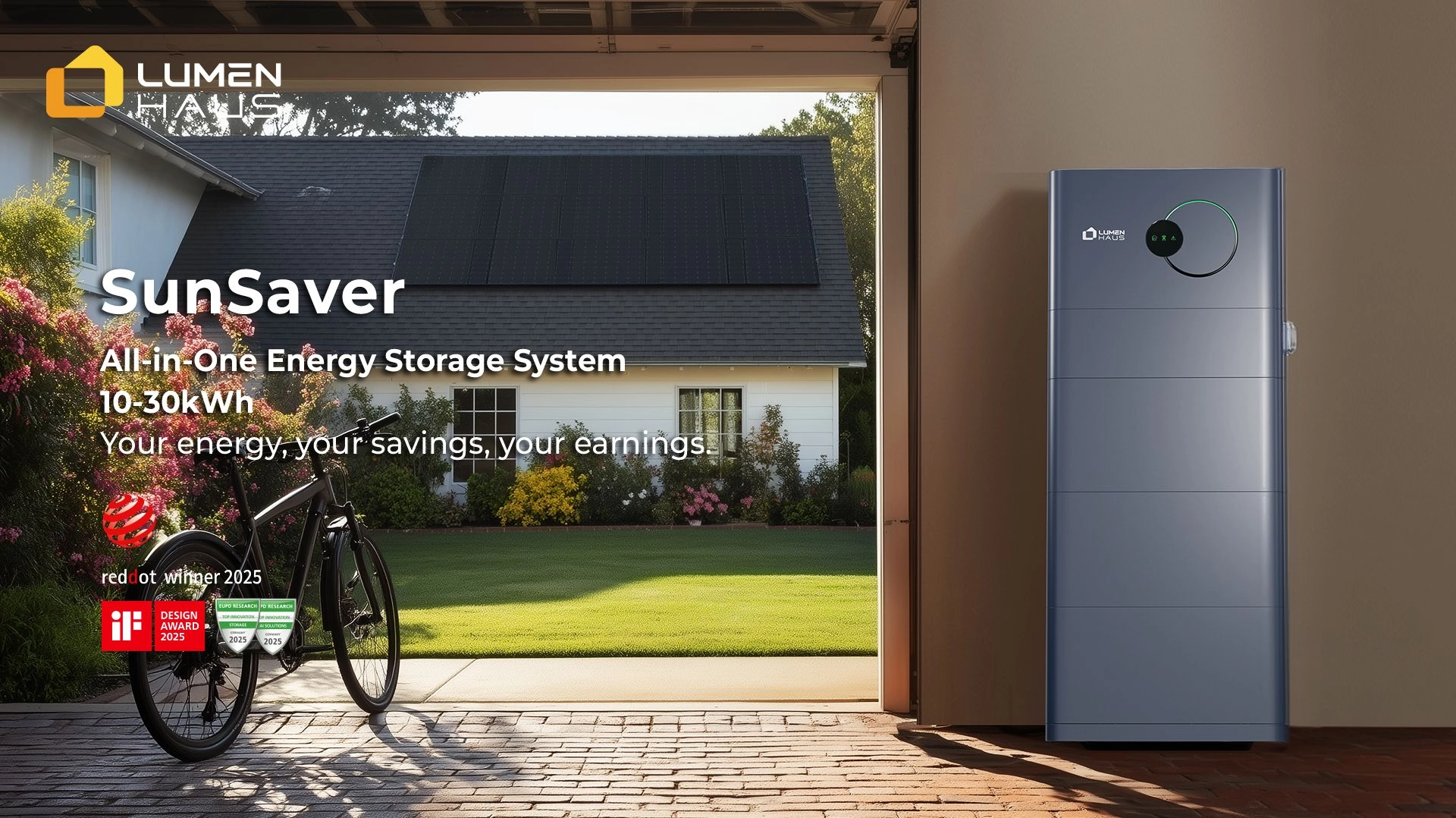 LumenHaus SunSaver all-in-one home energy storage system for German households.webp