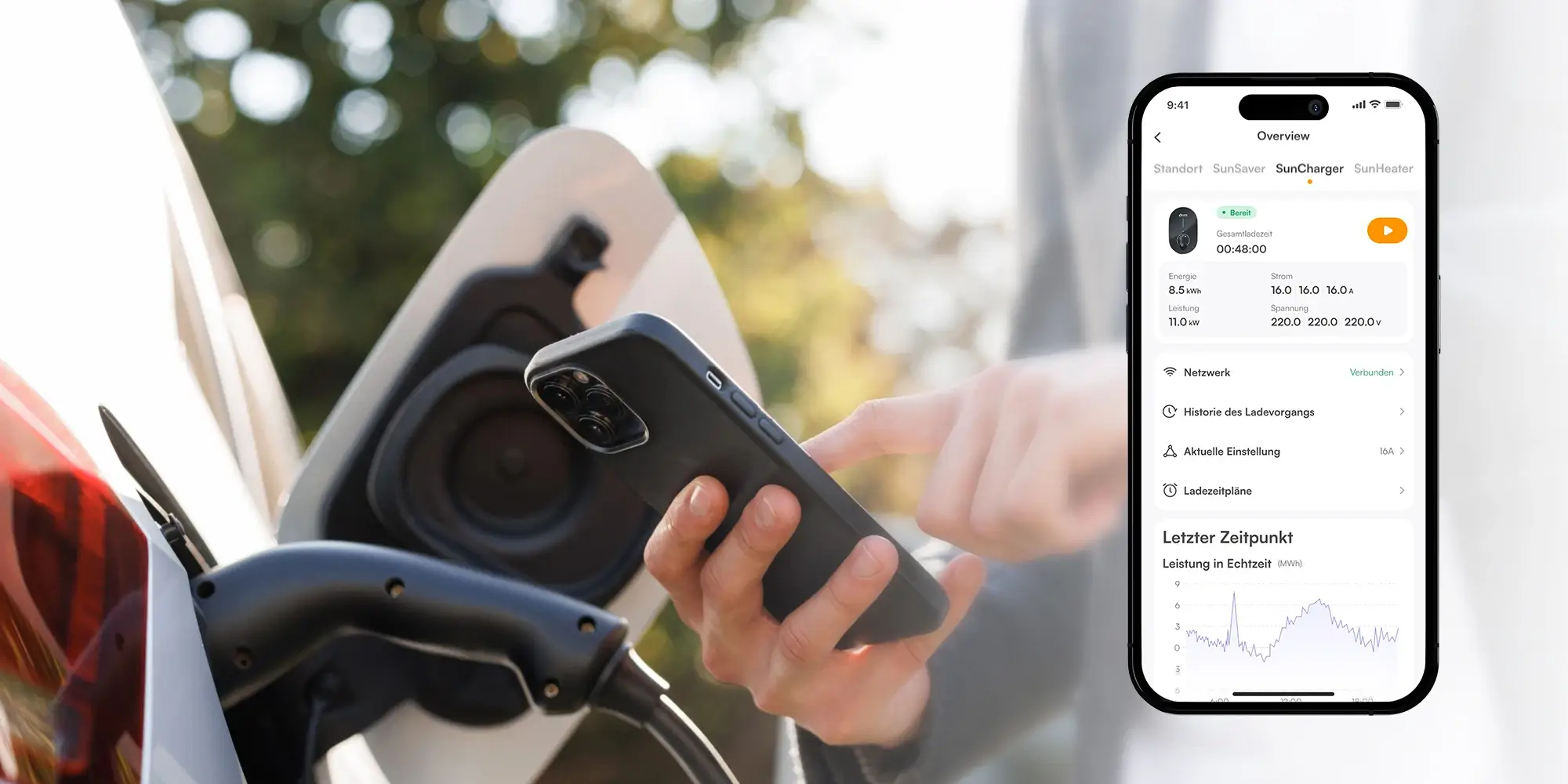 Unterstützt Karten-Swiping/App-Doppelstart, Fernsteuerung, Überwachung und Optimierung des Ladestatus, sorgenfrei und einfach zu bedienen Intelligentes Design mit doppelter Temperaturkontrolle, Selbstabschaltung bei voller Ladung, keine Überhitzung beim Laden.