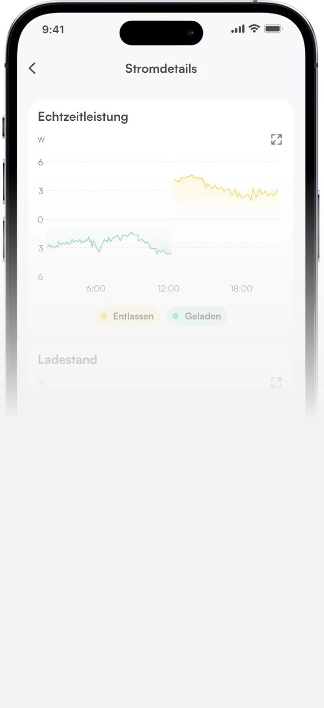 SunMini real time energy monitoring app screen