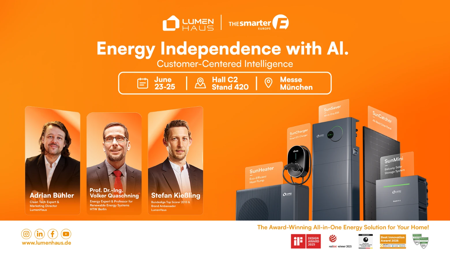 The smarter E Europe 2026 – München Energy Indepence through AI