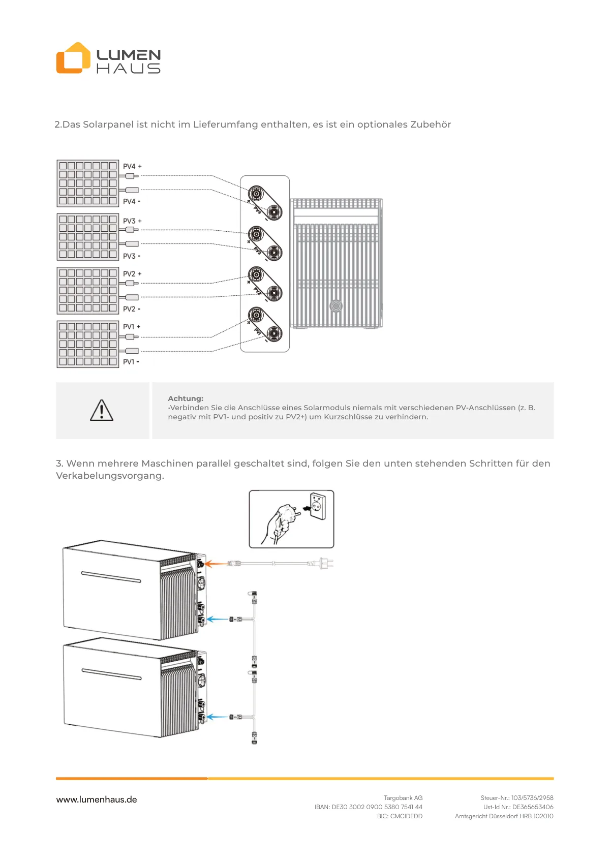 myLumenHaus SunMini Benutzerhandbuch PDF - 12